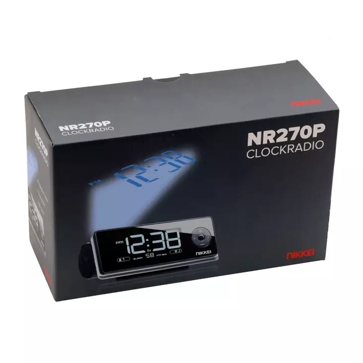 Klockradio med projektor Nikkei FM - Radioapparater - 8712837867849 - 1