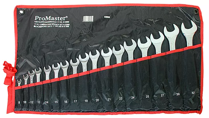 Blocknyckelsats 17-delar 8-32mm - Fastnycklar och vridverktyg - 6420286895659 - 1