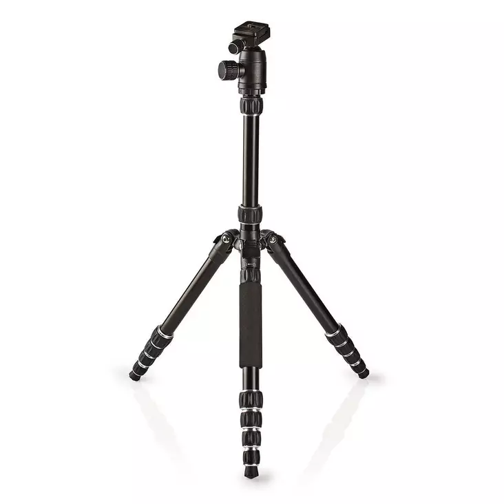 Stativ | Maximal lastkapacitet: 3.0 kg | Minsta arbetshöjd: 17.5 cm | Maximal arbetshöjd: 145.0 cm | 3 Segment | Bollhuvud | Resväska ingår | Vändbar mittsektion | ABS / Aluminium | Svart - Kamerastativ - 5412810292509 - 1