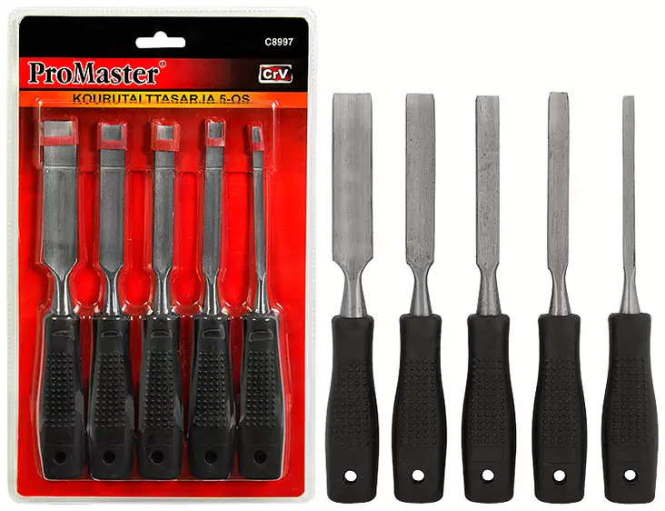 Skölpjärnssats 5 st - Stämjärn - 6420286889979 - 1