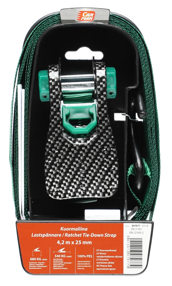 Spännband 680 kg Carbon - Lastsäkring - 6410413079779 - 1