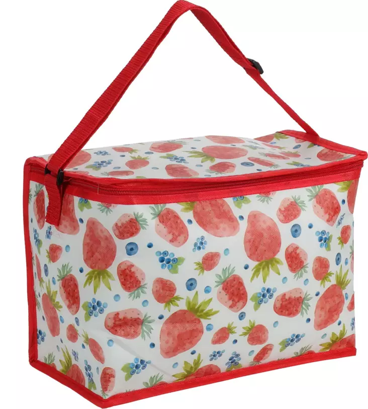 Kylm=C3=A4laukku 10 l Fruit Mansikka P=C3=A4=C3=A4kuva - Kylväskor och termosar - 8720573114479 - 1