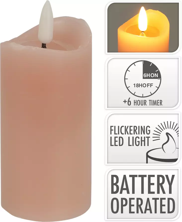 Led ljus 5x10cm Rosa - LED-ljus och lyktor - 8720573700559 - 1