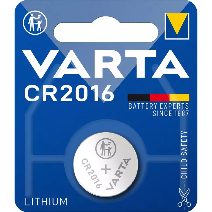Litium Knappcellsbatteri CR2016 3 V 1-Blister - Knapparbatterier - 4008496276639 - 1