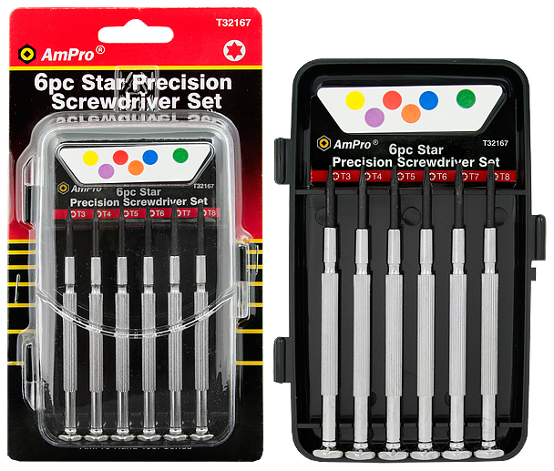 Mikroskruvmejslar 6-delar Torx - Skruvmejslar - 795609321679 - 1