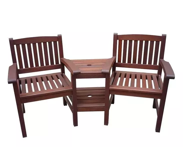 Parvekesetti kovapuu 158 cm Meranti - Trädgårdsmöbler och terrassmöbler - 6438168105789 - 1