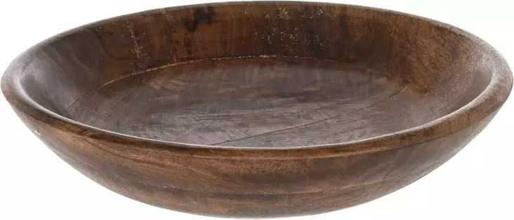 Puukulho laakea 29,5 x 7 cm mango - Dekorationer, prydnadsföremål - 8720573140669 - 1