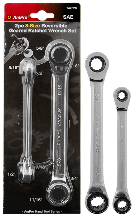 Spärrnyckel 2 st sae - Fastnycklar och vridverktyg - 795609425209 - 1