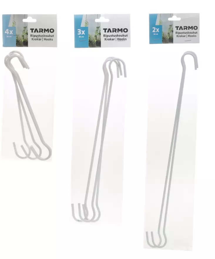 Ripustuskoukku valkoinen Tarmo-641-0115-99 - Krokar och konsoler - 641-0115-99 - 1