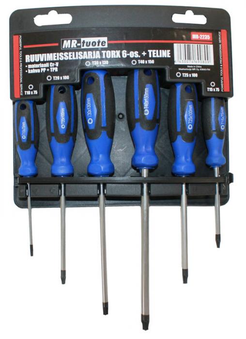 Ruuvimeisselisarja torx 6-os p=C3=A4=C3=A4kuva=20 - Skruvmejslar - 6430074690809 - 1