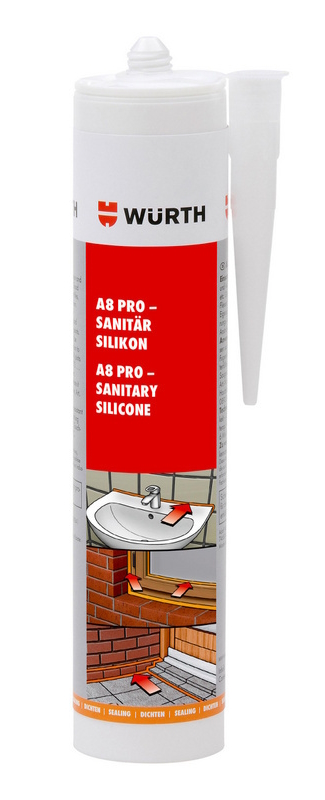 Silikoni Valkoinen 310ml - Spackel och fyllmedel - 4056807696089 - 1