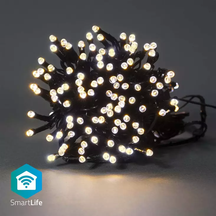 SmartLife Julbelysning | Sträng | Wi-Fi | Varm Vit | 200 LED's | 20.0 m | Android / IOS - Dekorationsljus - 5412810404209 - 1