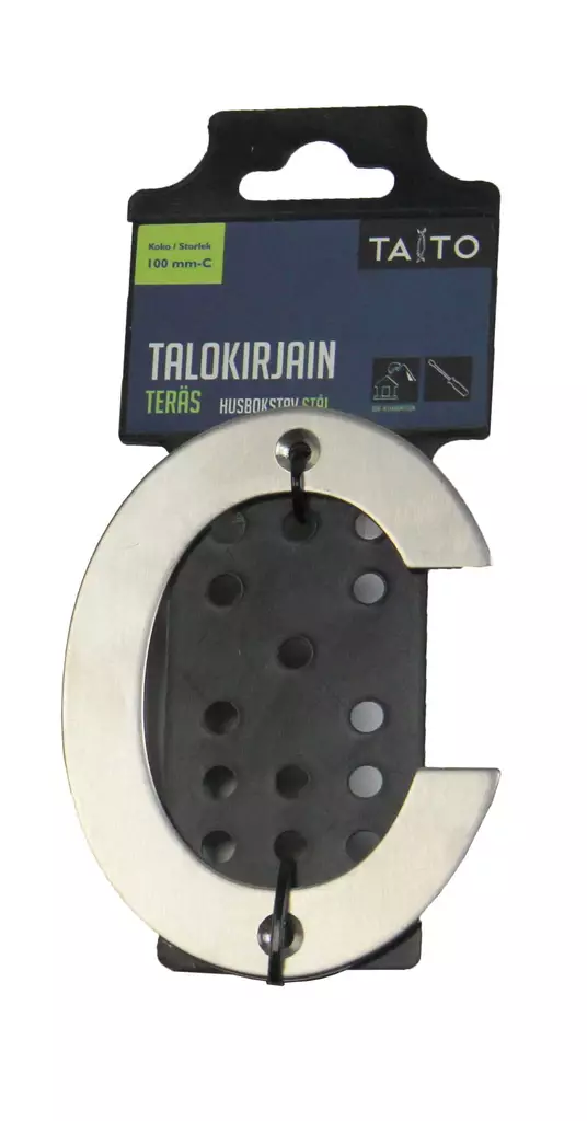 Talokirjain 100 mm ter=C3=A4s C - Postlådor och husnummer - 6416096340069 - 1