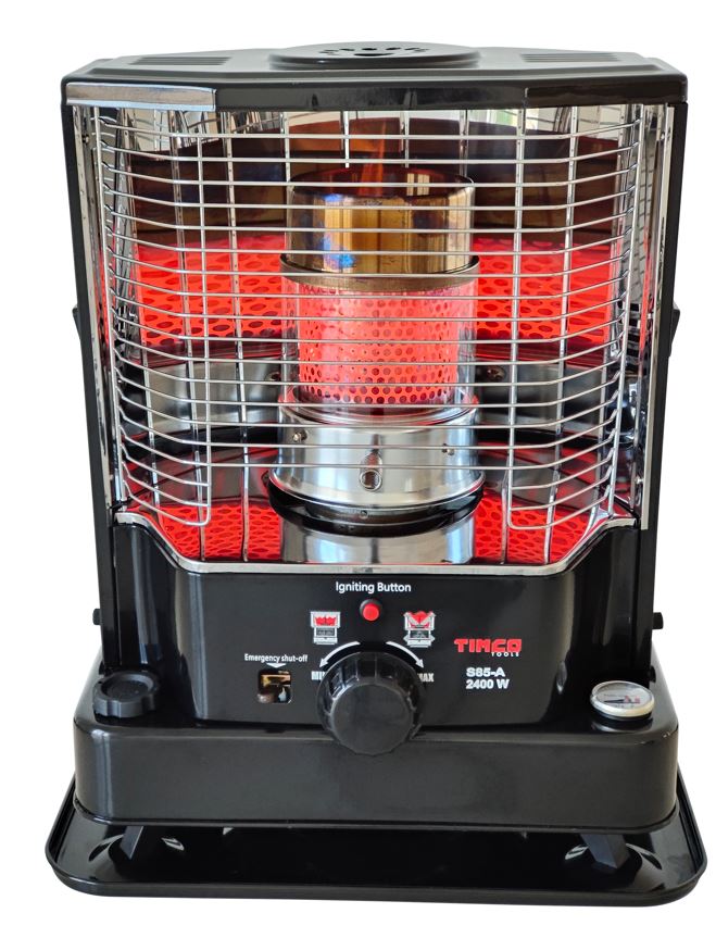 Timco S-85A 2,4kW petroolil=C3=A4mmitin piezolla - Byggvärmare - 6438014332529 - 2