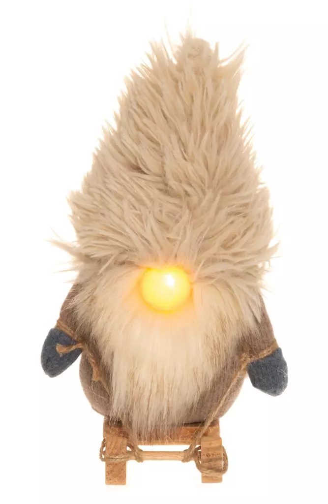 Tonttu ja reki LED valoilla Winteria - Juldekorationer och textilier - 6410416077369 - 1