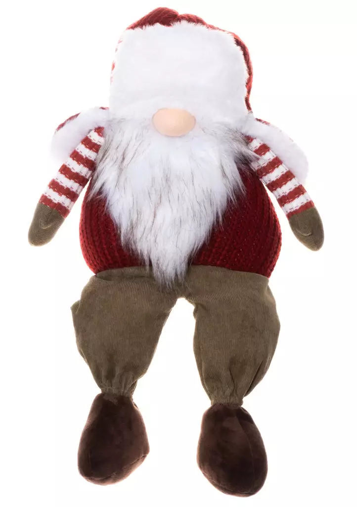 Tonttu karvalakissa istuva 46 cm - Juldekorationer och textilier - 6410416077109 - 1