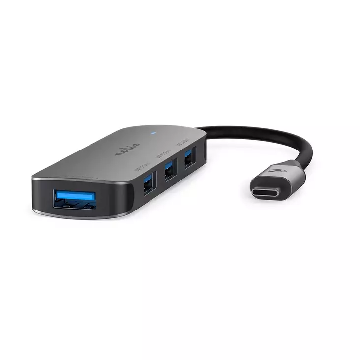 USB-hubb | 1x USB-C | 4x USB A Female | 4-Port port(s) | USB 3.2 Gen 1 | USB ström | 5 Gbps - Dator och nätverk - 5412810415489 - 1