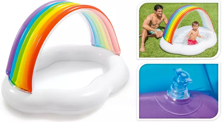 Pool för barn regnbåge - Pooler och tillbehör - 6941057413099 - 1