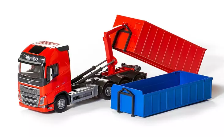 Volvo FH vaihtolava -auto + 2 lavaa p=C3=A4=C3=A4kuva=20 - Småbilar - 6411560208999 - 1