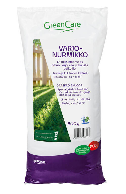 Varjonurmikko 800 g GreenCare - Jord och näringsämnen - 6414505161649 - 1
