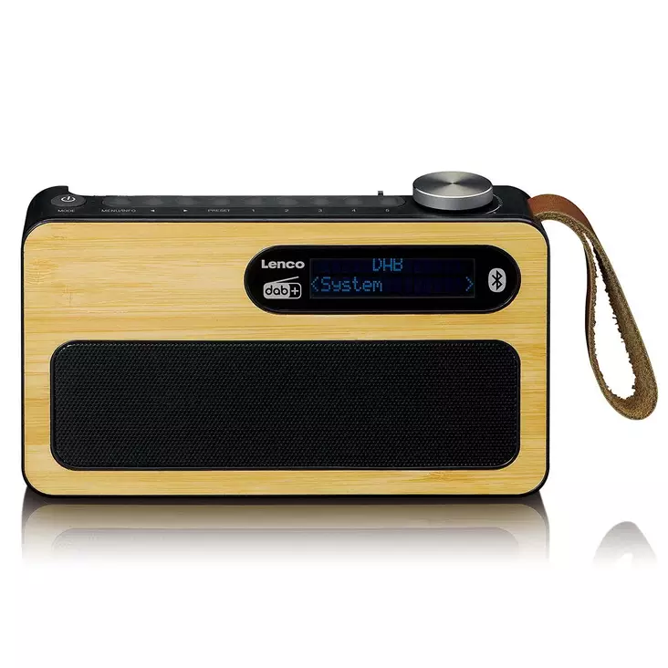 Portable DAB+/ FM radio with Bluetooth® bamboo Black - Radioapparater - 8711902083399 - 10