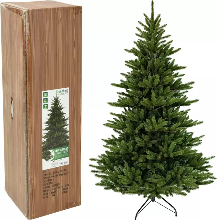 Greenland Collection 180 cm grön konstgjord julgran – realistisk och lättskött julgran för hemmet - Julgranar - 8721037151979 - 1