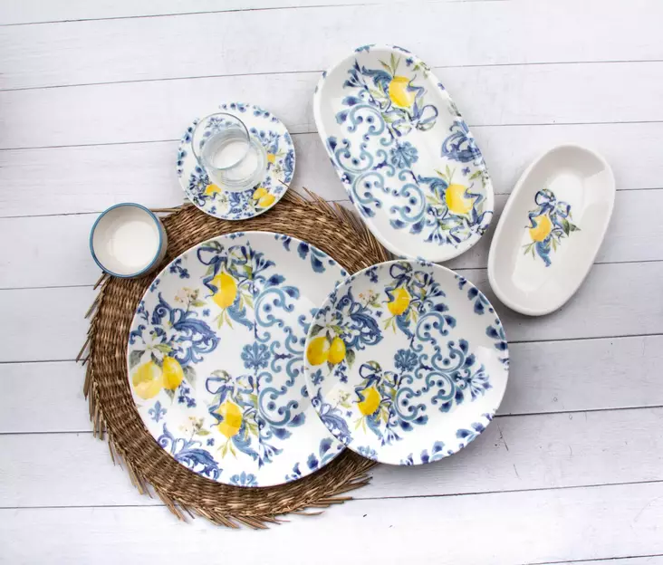 Frukostset Hermia Flerfärgad Porslin 32 Delar - Serveringsfat - 8684283655069 - 1