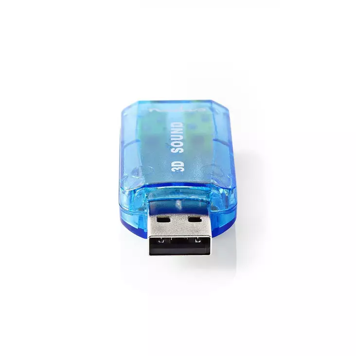 Ljudkort | 5.1 | USB 2.0 | Anslutning av headset: 3.5 mm Male - Nedis produkter - 5412810266319 - 1