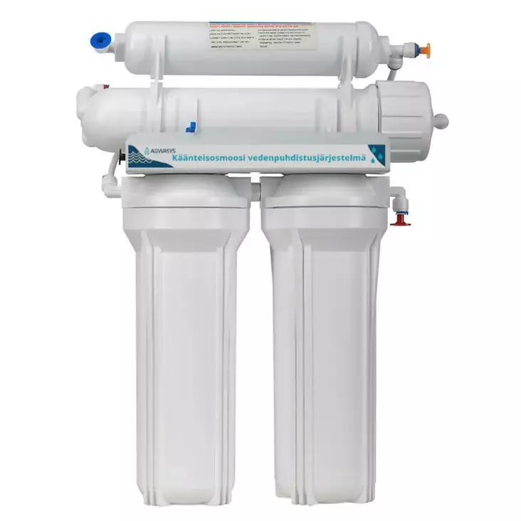 Adwasys RO190 4-stegs vattenreningssystem med omvänd osmos utan boosterpump - Vattenrening och tillbehör - 6438014375069 - 1