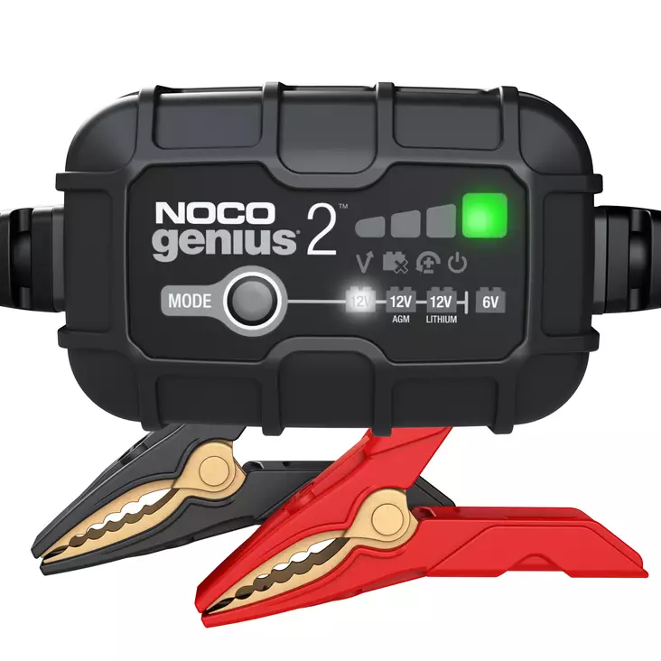 Batteriladdare 6V/12V 2A Noco Genius2 - Underhållsladdare - Batteriladdare och starthjälp - 1210000619259 - 1