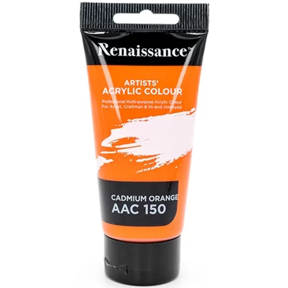 Akryylimaali 75 ml Cadmium Orange - Akrylfärger och målarfärger - 8851907234379 - 1