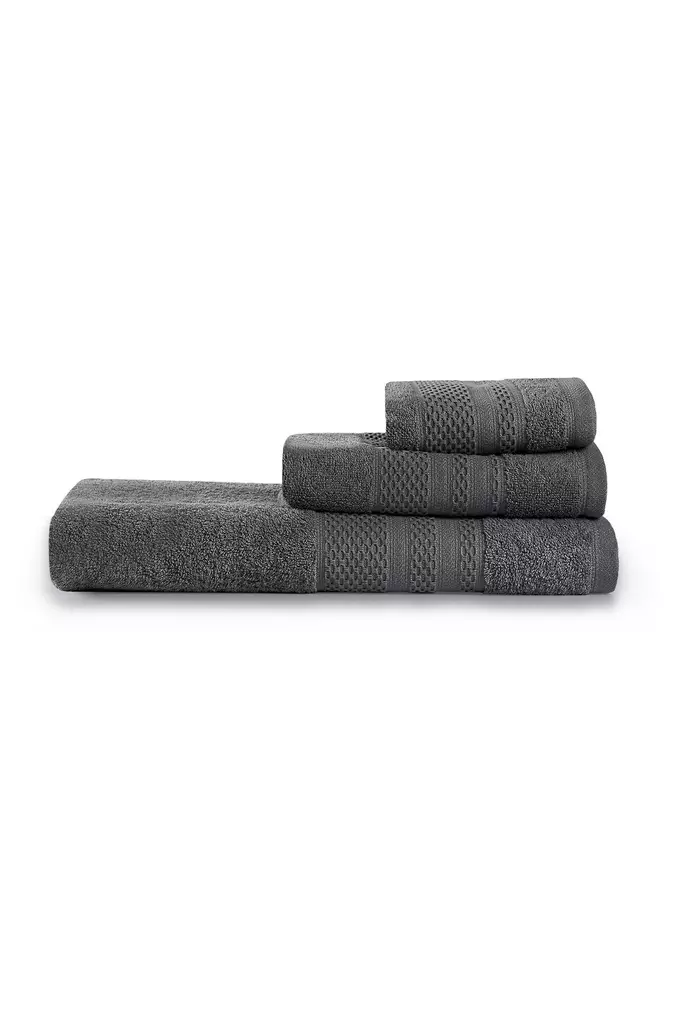 Handdukset Mijölnir Antracit 100% Bomull 50x90 cm & 30x50 cm & 90x150 cm - Handdukar - 8684283056729 - 1