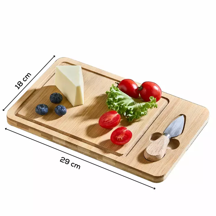 Serveringsbräda Hermia Flerfärgad Bambuträ 18x29 cm - Köksredskap - 8684283915279 - 1