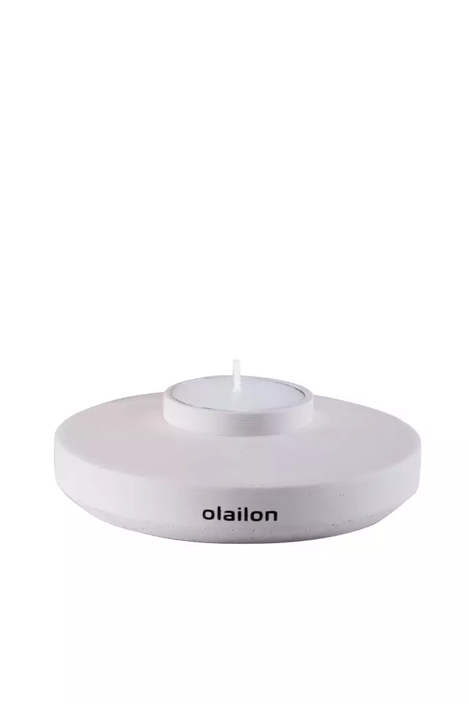 Doftljus Aberto Design Space Beige Betong Paraffin Soya 10,5 cm - Ljus och lyktor - 8684282969129 - 1