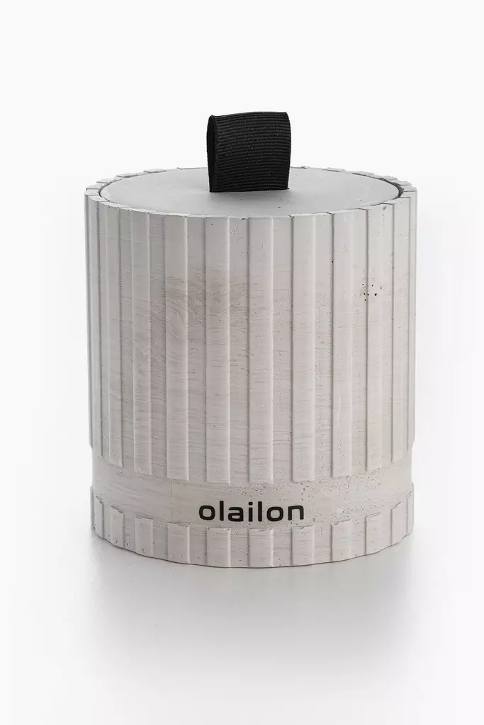 Doftljus Aberto Design Sutun Grå Betong Bärnsten 8x8,5 cm - Ljus och lyktor - 8684282969259 - 1