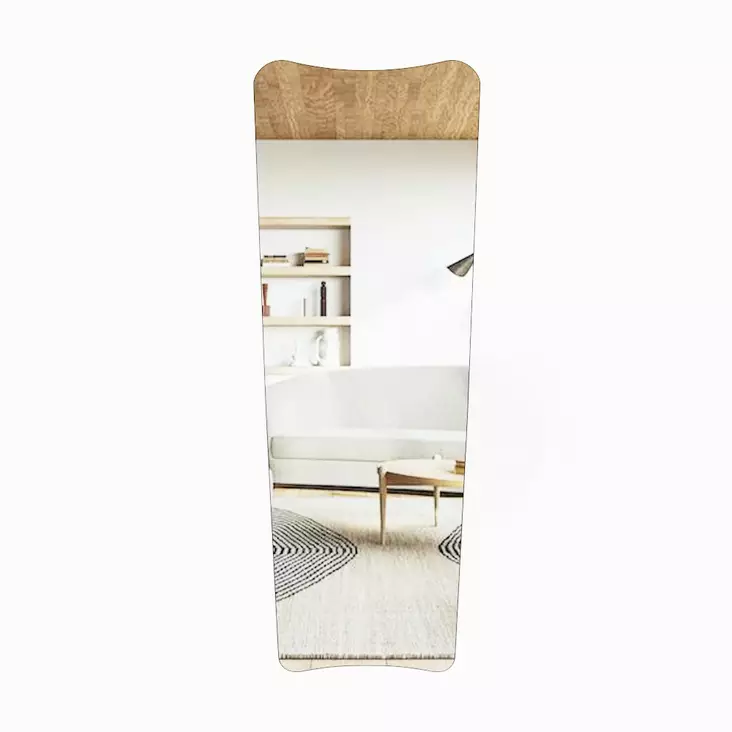 Chevalspegel Hanah Home Vitros Transparent Svart MDF 55x150x2,2 cm - Speglar - 8684282429609 - 1