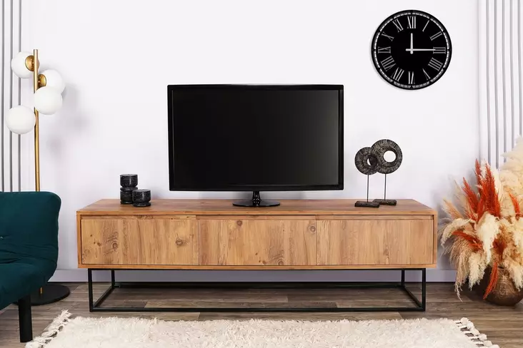 TV-bänk Hanah Home Lupin 180 Valnöt Spånskiva 180x50x40 cm - TV-bänkar - 8681875391329 - 1