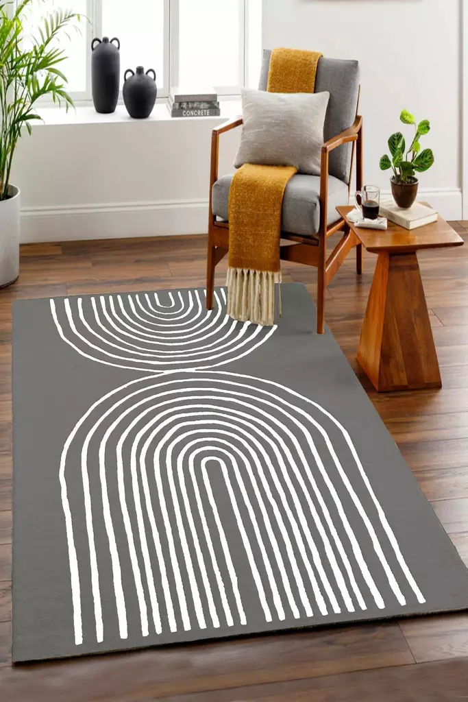 Matta Conceptum Smallpox Fume Fume Polyester 60x100 cm - Små mattor och gångmattor - 8684283428489 - 1