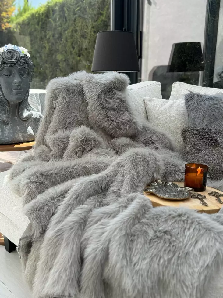 Sofföverdrag Aberto Design Lolita Grå Polyester 150x100 cm - Överkast och plädar - 8684283712779 - 1