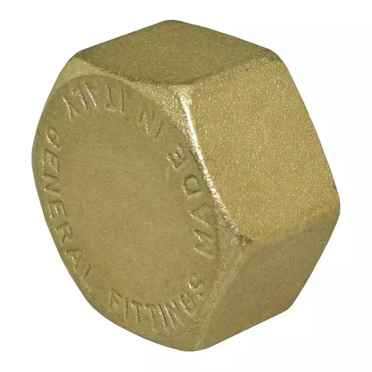 Hattu 1/2" messinkiä - Sisäkierteellä varustettu sulkutulppa LVI-asennuksiin - Rörinstallationstillbehör - 6438140056269 - 1