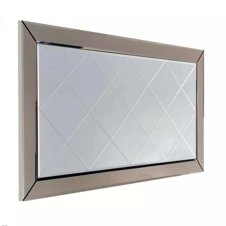 Spegel Hanah Home A330Y Silver MDF 130x65x2,2 cm - Speglar - 8681875986389 - 1