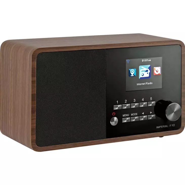 I110 (V2) Wi-Fi Internet Radio med Media Player-funktion och Bluetooth® - Wood Look - Radioapparater - 4024035223209 - 1