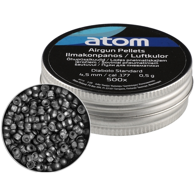 Ilmakonpanos 500 kpl Atom - Luftvapenammunition och tillbehör - 682-0116-99 - 1