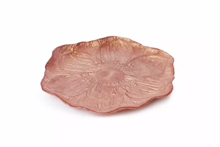 Set med desserttallrikar (6 st), orange, 22 x 22 cm, elegant, kreativ - Tallrikar - 8684283657339 - 1