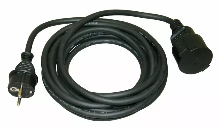 Förlängningssladd H05RR-F 3x1,5 5m, gummi - Utomhusförlängningssladdar - 651-0114-99 - 2