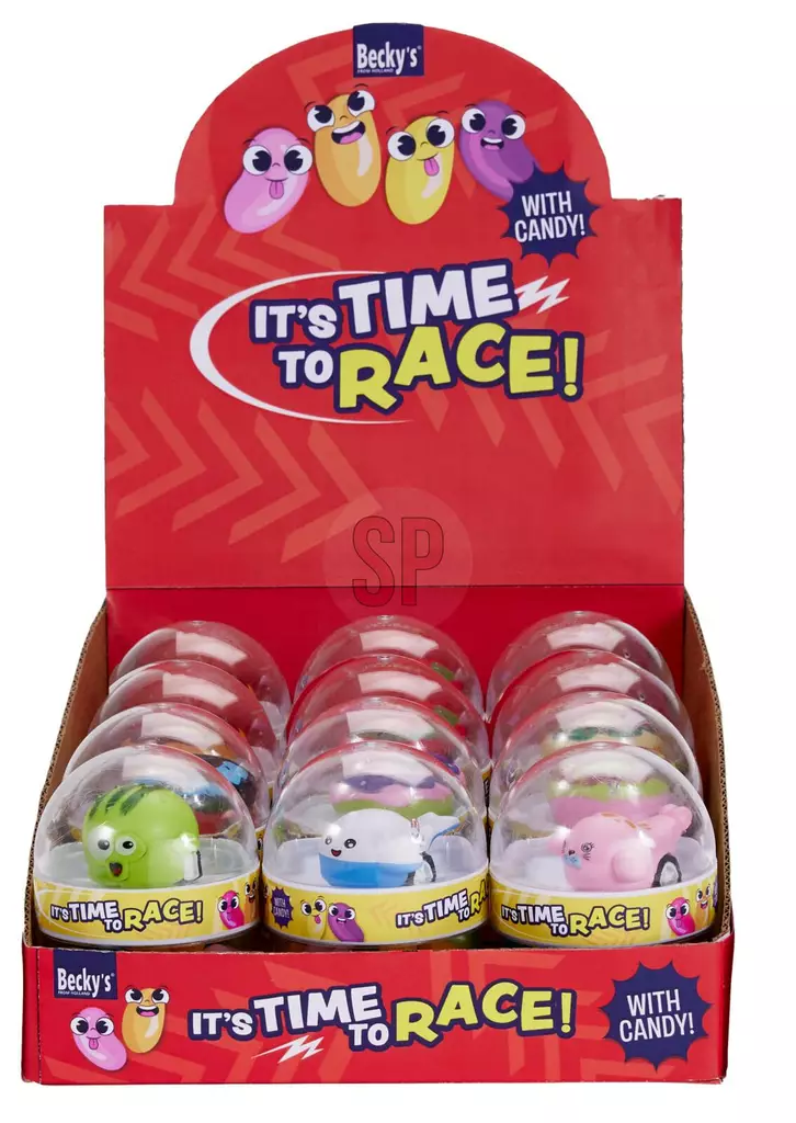Jelly beans med racerleksak 75 g - Godis - 8713305821059 - 1