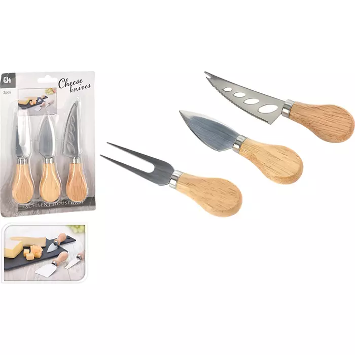 Juustoveitsisetti 3 kpl - Knivar och saxar - 8719987961939 - 1