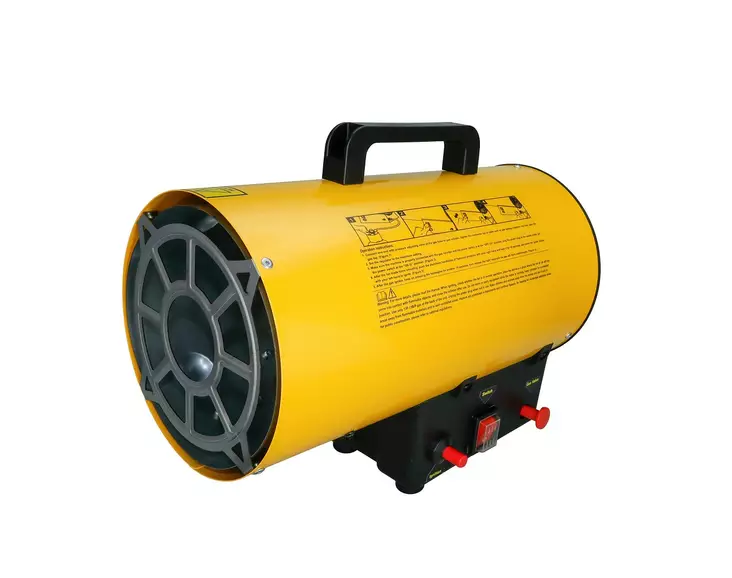 Gasvärmare 15kW Harju - Med direktlåga och fläkt (IP44) - Byggvärmare - 6438140200419 - 1