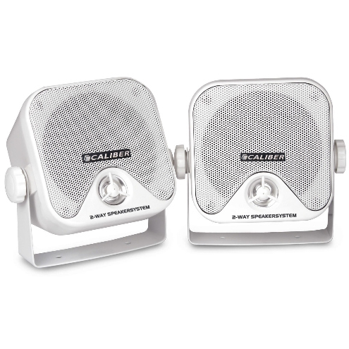 Inkapslad 2-vägs högtalare i vitt Caliber - Biljud - 8714505013169 - 1