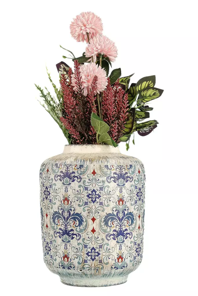 Dekorativ Kruka Aberto Design YL724 Flerfärgad Keramik 18x23 cm - Hängande blomkrukor och vaser - 8684283435739 - 1